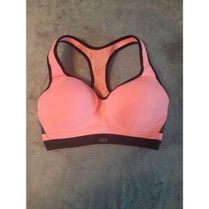 Victorias Secret VSX Sport Pink Adjustable Racerback Sports Bra Womens 32D